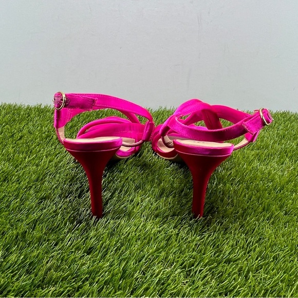 H&M Pink Strappy Sandals with Stiletto Heels Size 8 US 39 EU - Picture 5 of 9